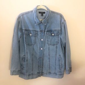 Forever 21 Oversized light jean jacket